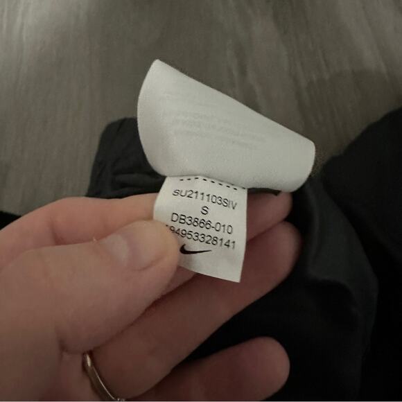 Nike Tech Pack Woven Belted Black & White Swoosh Jogger Pants‎ Size S - Picture 8 of 12